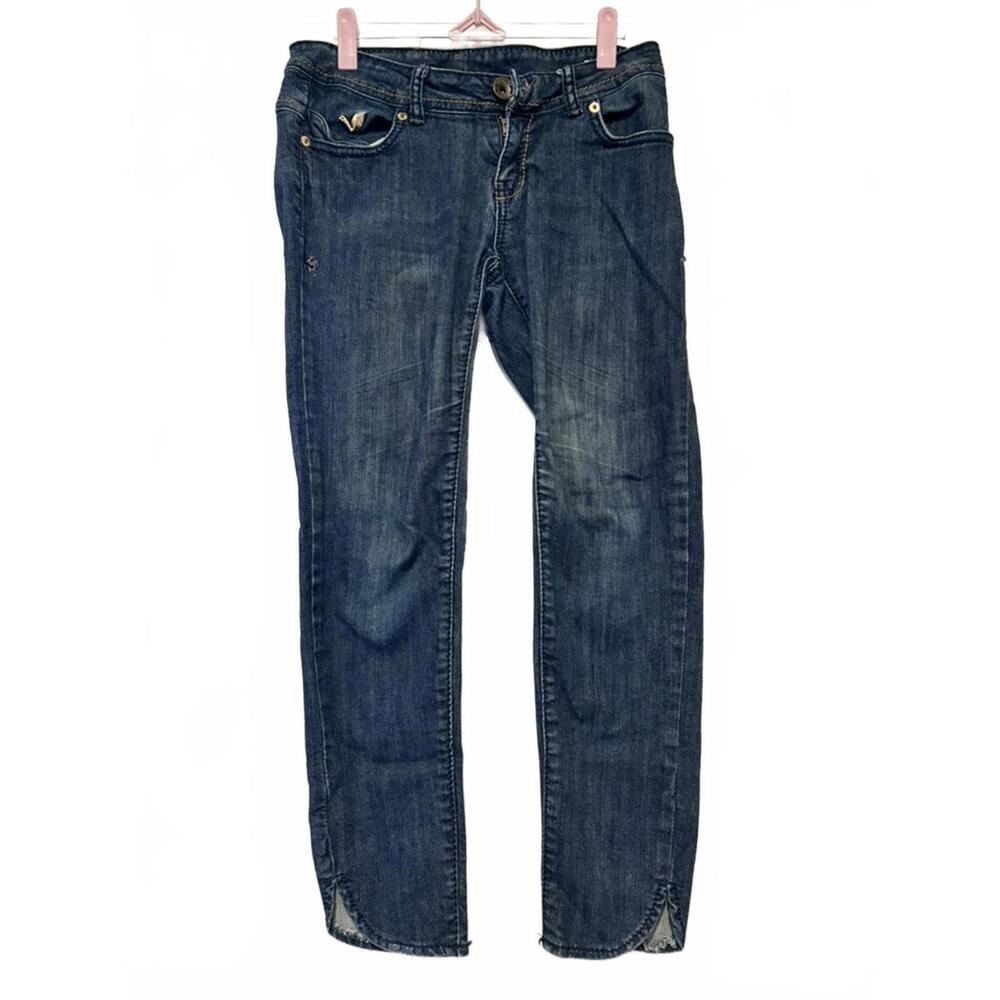 Vintage Apple Bottom blue Jeans stretch waist 28 inches #3240